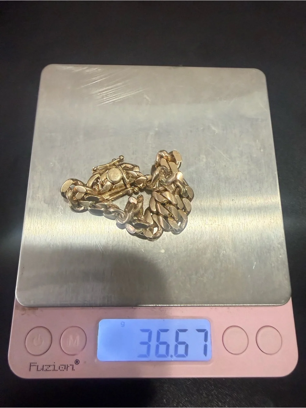 10k gold Miami cuban link chain “7.5 inches 9mm 36.6 grams
